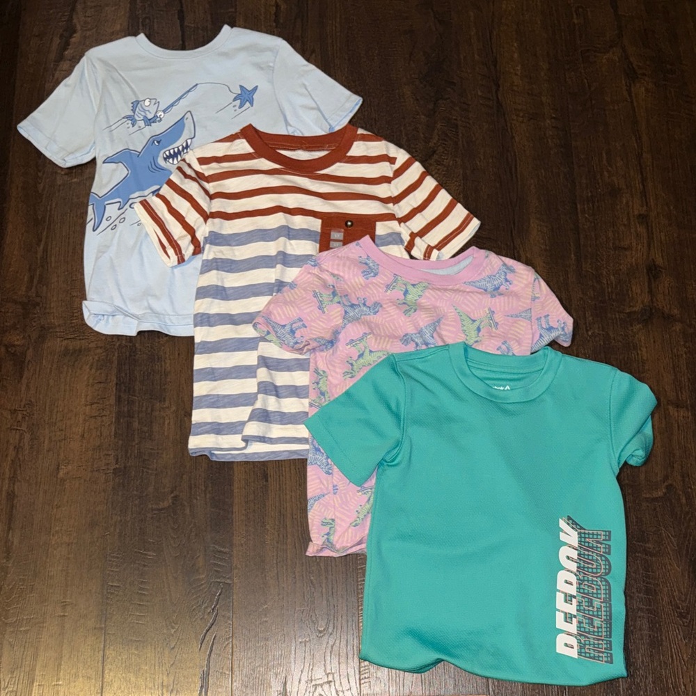 Reebok Teal and Pink Kids' T-Shirts